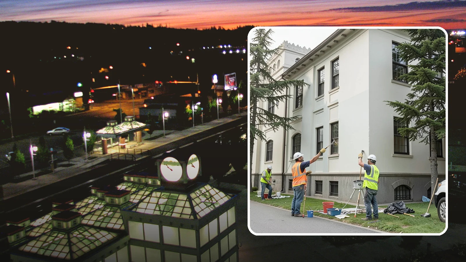 Exterior Painting in Auburn, King County, WA - Professional exterior painting that protects and refreshes public buildings against Western Washington weather.
