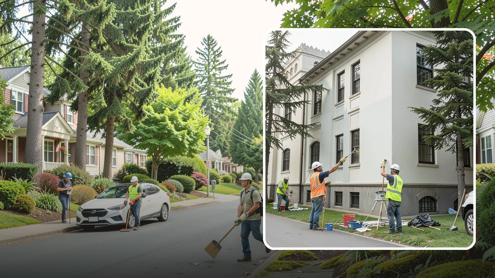 Exterior Painting in Beaux Arts Village, King County, WA - Professional exterior painting that protects and refreshes public buildings against Western Washington weather.