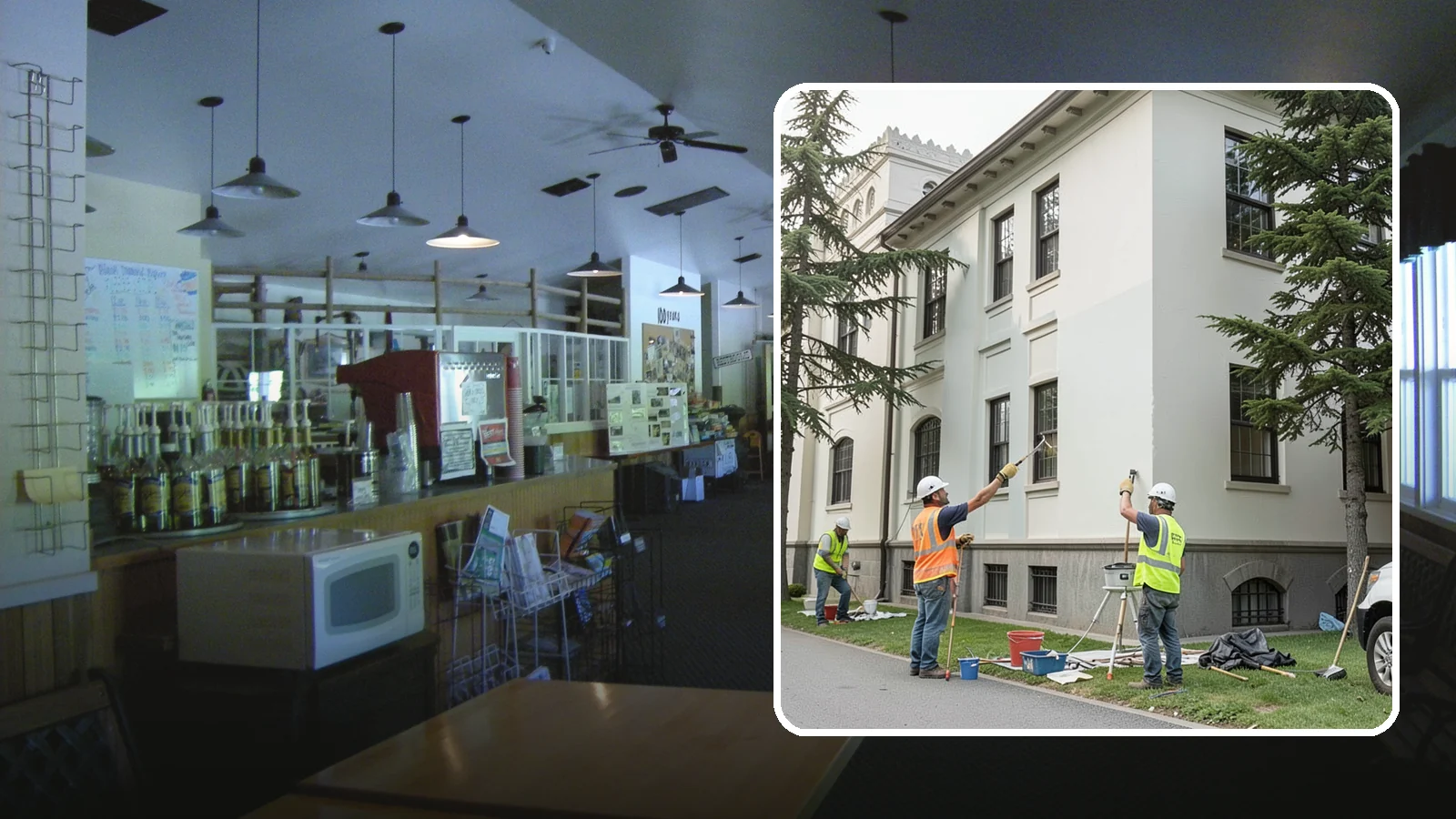 Exterior Painting in Black Diamond, King County, WA - Professional exterior painting that protects and refreshes public buildings against Western Washington weather.