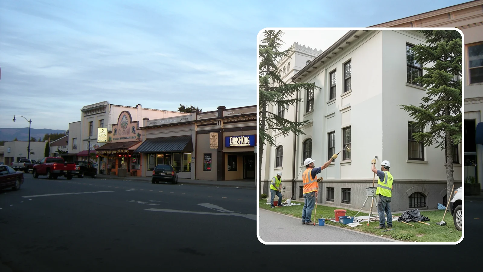 Exterior Painting in Burlington, Skagit County, WA - Professional exterior painting that protects and refreshes public buildings against Western Washington weather.