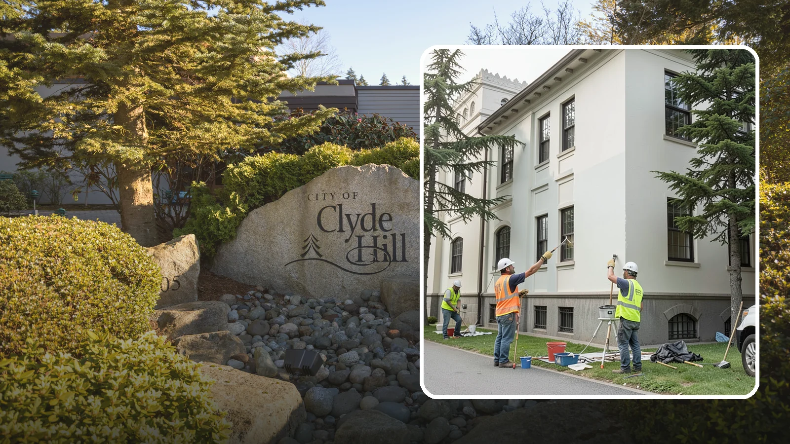 Exterior Painting in Clyde Hill, King County, WA - Professional exterior painting that protects and refreshes public buildings against Western Washington weather.