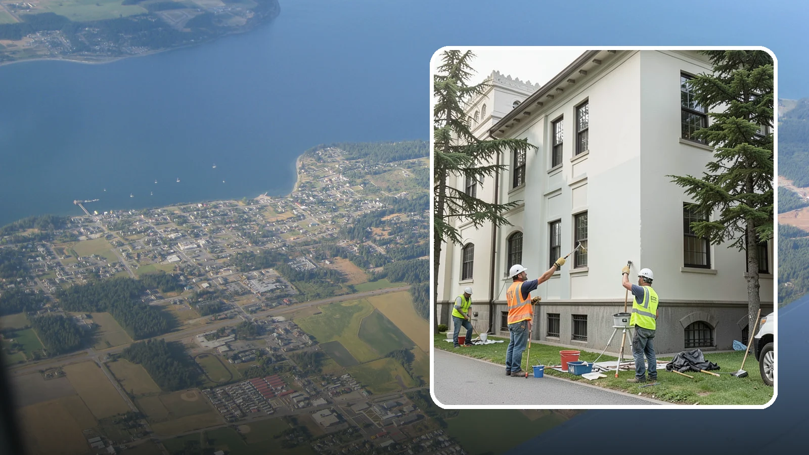 Exterior Painting in Coupeville, Island County, WA - Professional exterior painting that protects and refreshes public buildings against Western Washington weather.