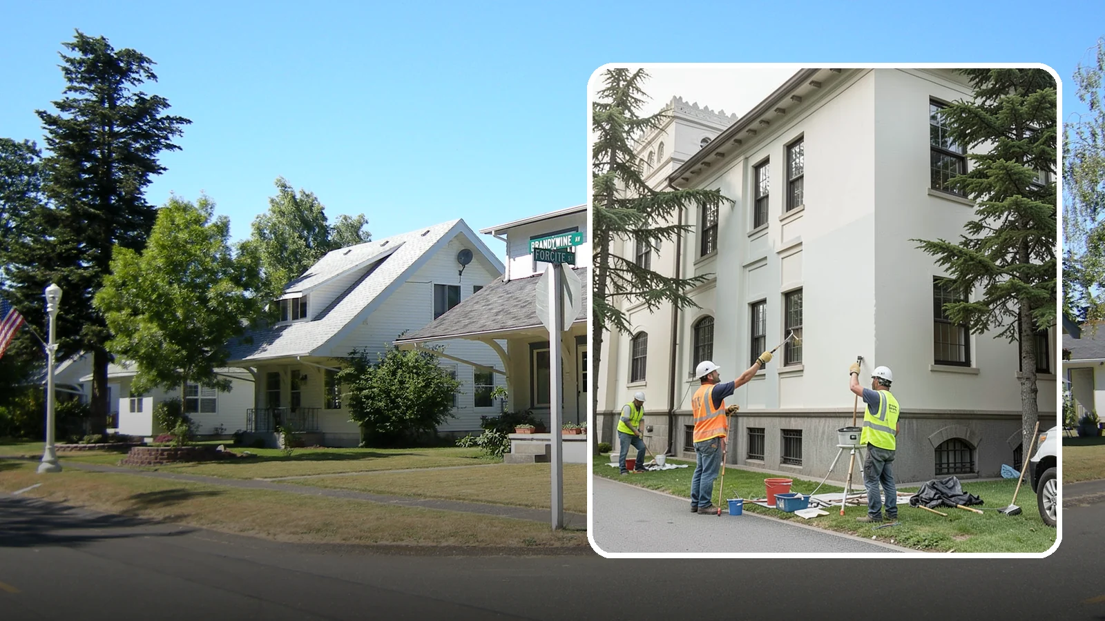 Exterior Painting in DuPont, Pierce County, WA - Professional exterior painting that protects and refreshes public buildings against Western Washington weather.