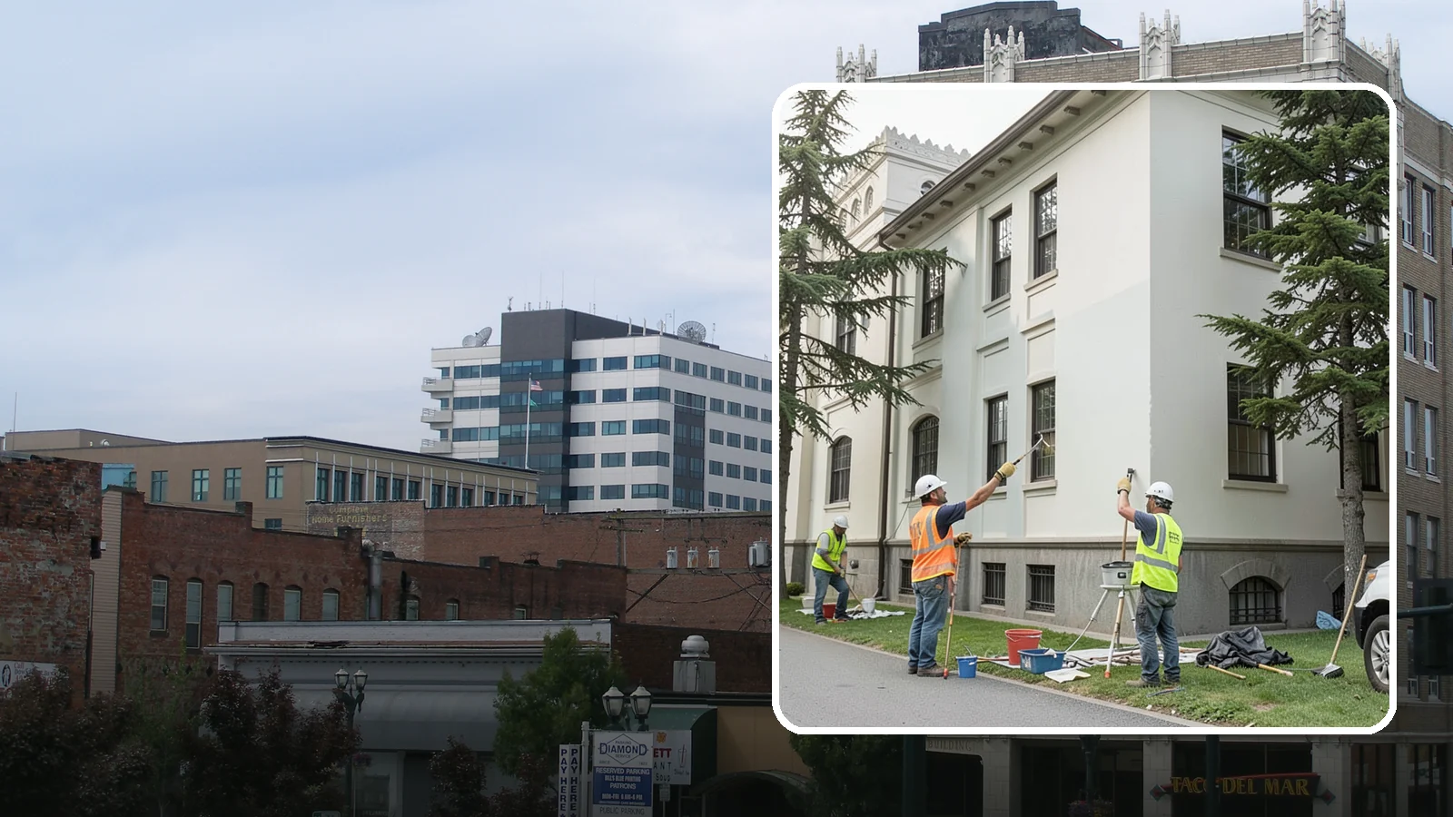 Exterior Painting in Everett, Snohomish County, WA - Professional exterior painting that protects and refreshes public buildings against Western Washington weather.