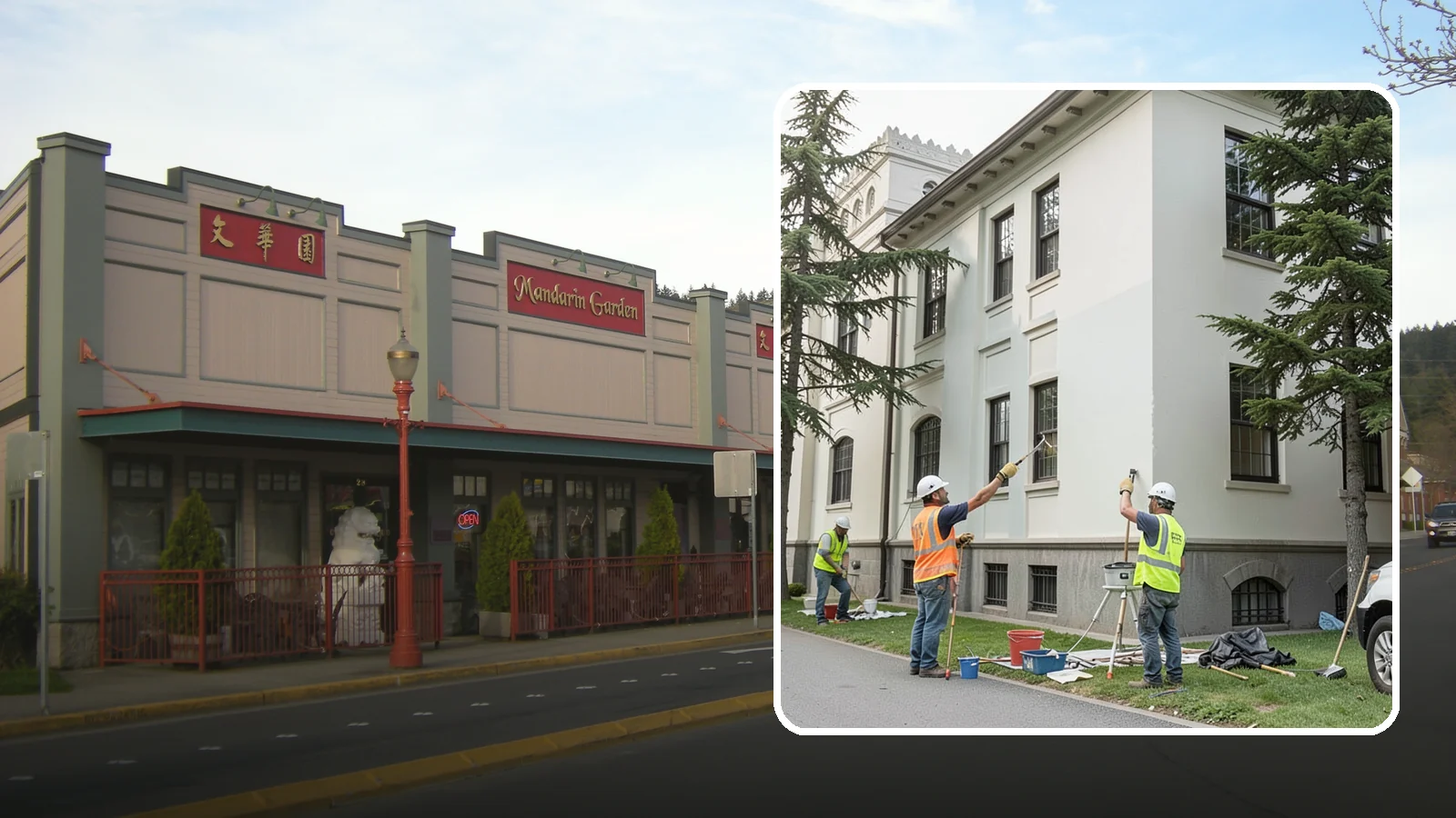Exterior Painting in Issaquah, King County, WA - Professional exterior painting that protects and refreshes public buildings against Western Washington weather.