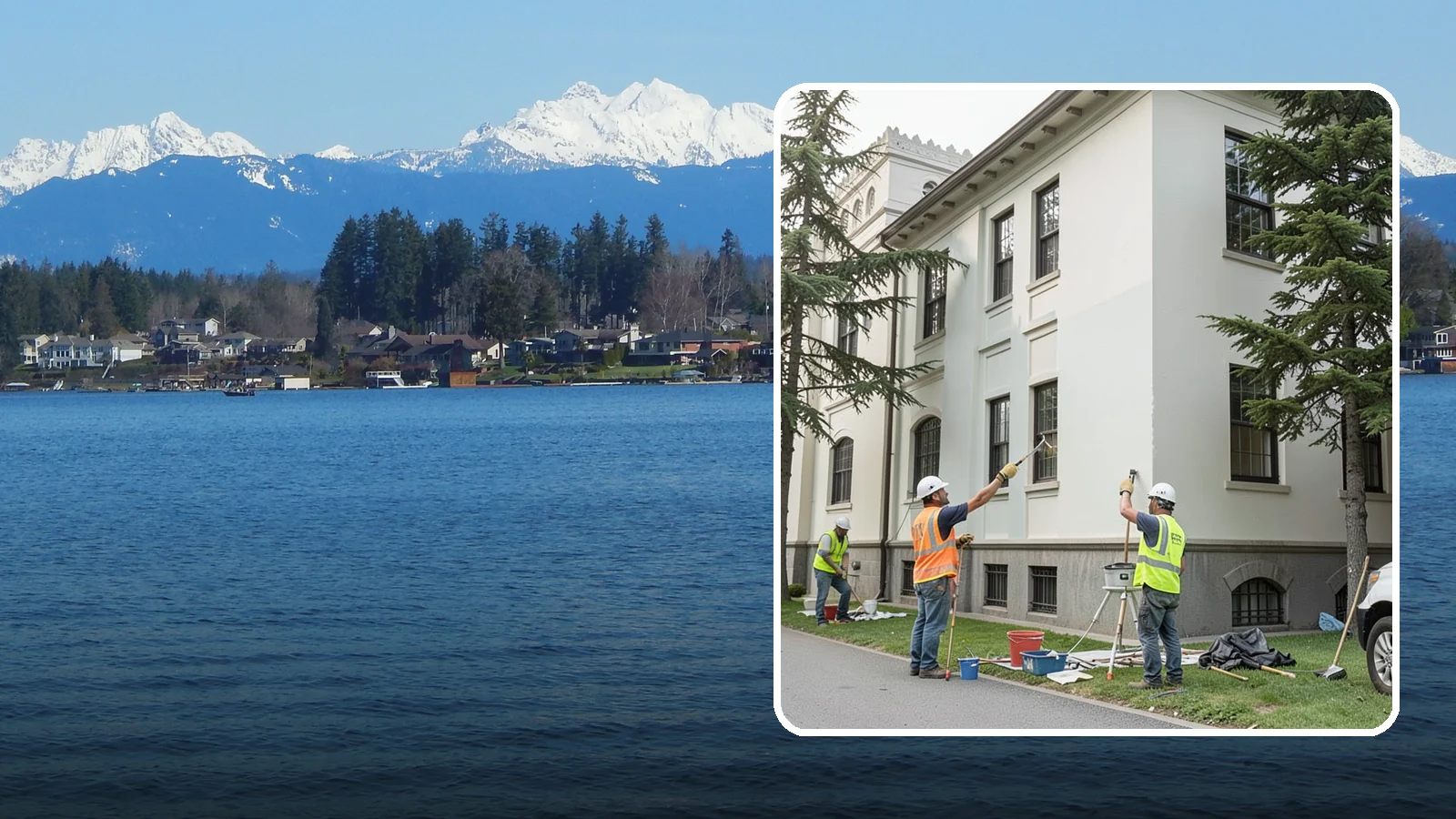 Exterior Painting in Lake Stevens, Snohomish County, WA - Professional exterior painting that protects and refreshes public buildings against Western Washington weather.