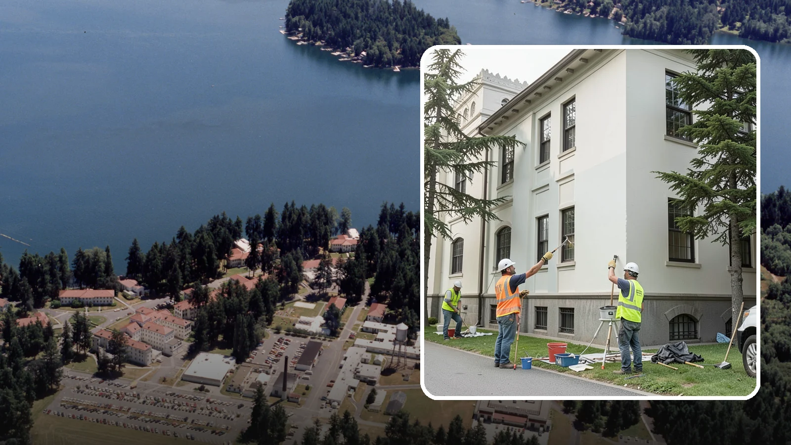 Exterior Painting in Lakewood, Pierce County, WA - Professional exterior painting that protects and refreshes public buildings against Western Washington weather.