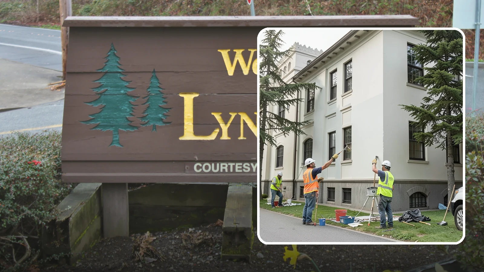 Exterior Painting in Lynnwood, Snohomish County, WA - Professional exterior painting that protects and refreshes public buildings against Western Washington weather.