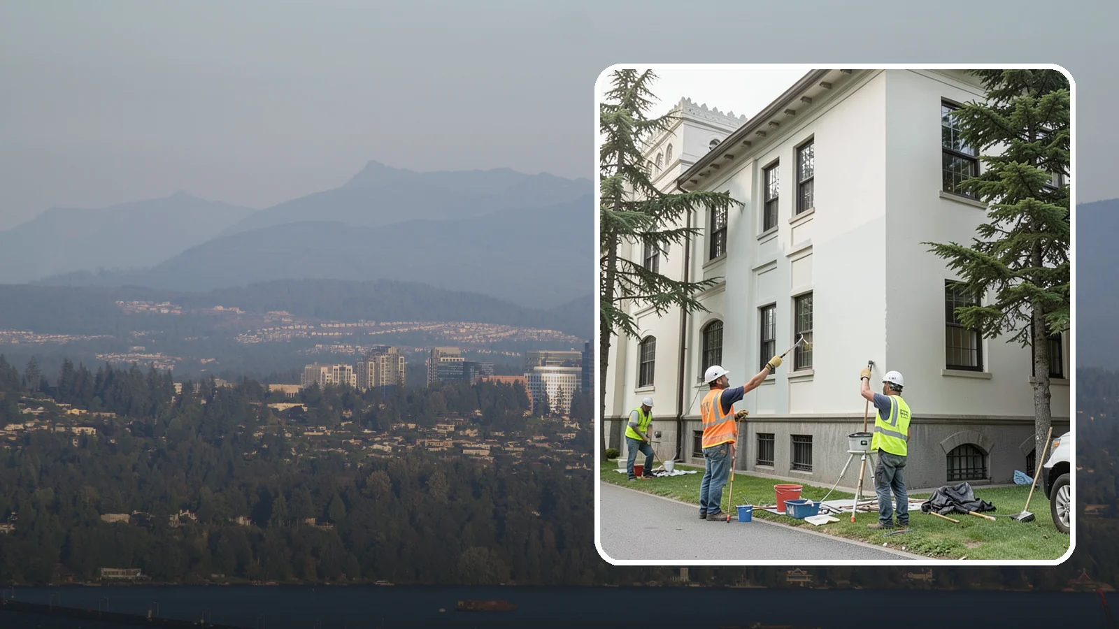 Exterior Painting in Medina, King County, WA - Professional exterior painting that protects and refreshes public buildings against Western Washington weather.