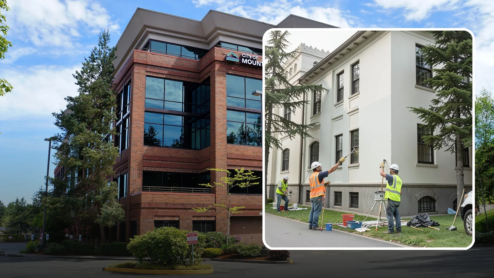 Exterior Painting in Mountlake Terrace, Snohomish County, WA - Professional exterior painting that protects and refreshes public buildings against Western Washington weather.
