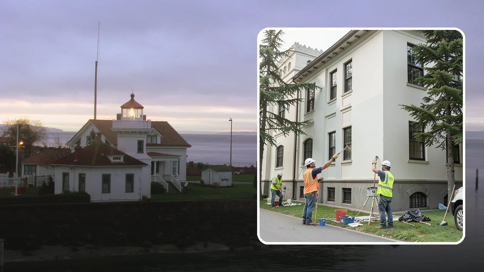 Exterior Painting in Mukilteo, Snohomish County, WA - Professional exterior painting that protects and refreshes public buildings against Western Washington weather.