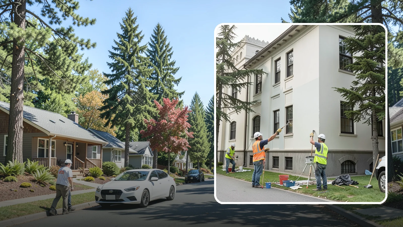 Exterior Painting in Orting, Pierce County, WA - Professional exterior painting that protects and refreshes public buildings against Western Washington weather.