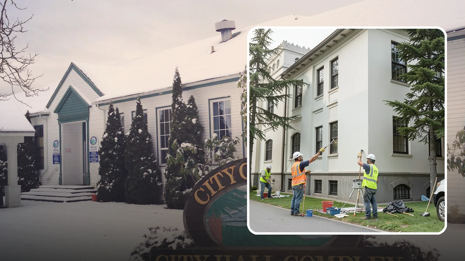 Exterior Painting in Pacific, King County, WA - Professional exterior painting that protects and refreshes public buildings against Western Washington weather.