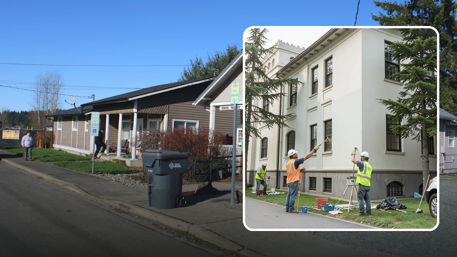 Exterior Painting in South Prairie, Pierce County, WA - Professional exterior painting that protects and refreshes public buildings against Western Washington weather.