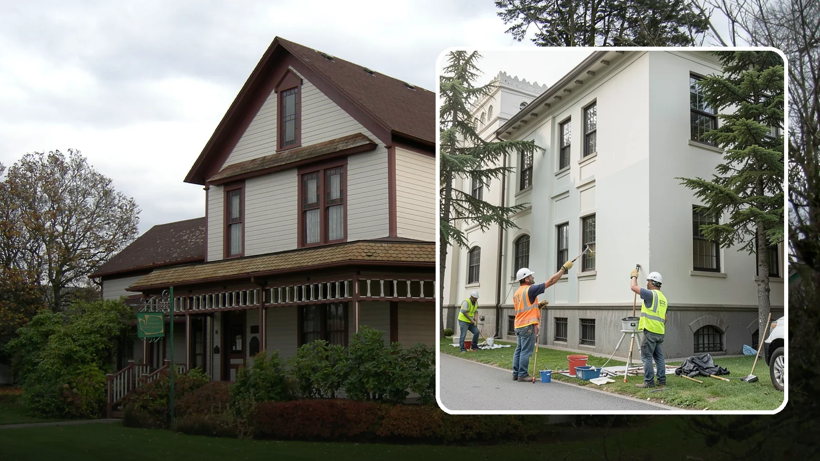 Exterior Painting in Sumner, Pierce County, WA - Professional exterior painting that protects and refreshes public buildings against Western Washington weather.