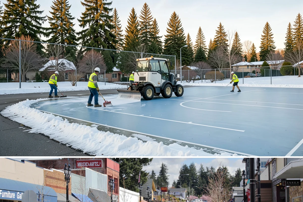 Facilities Maintenance in Bothell, King County, WA - Year-round coverage shifts emphasis seasonally, from winter heating checks to summer envelope and grounds work.