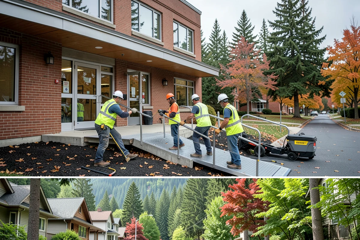 Facilities Maintenance in Darrington, Snohomish County, WA - Year-round coverage shifts emphasis seasonally, from winter heating checks to summer envelope and grounds work.