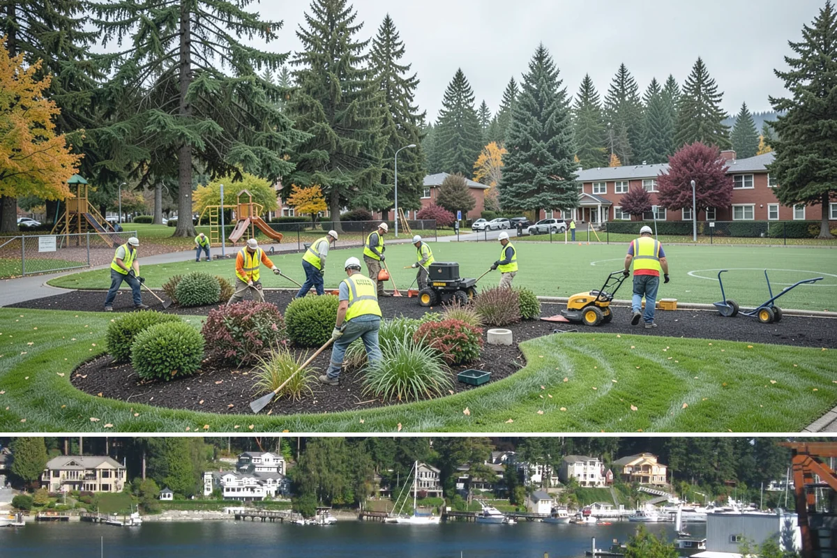 Facilities Maintenance in Gig Harbor, Pierce County, WA - Year-round coverage shifts emphasis seasonally, from winter heating checks to summer envelope and grounds work.