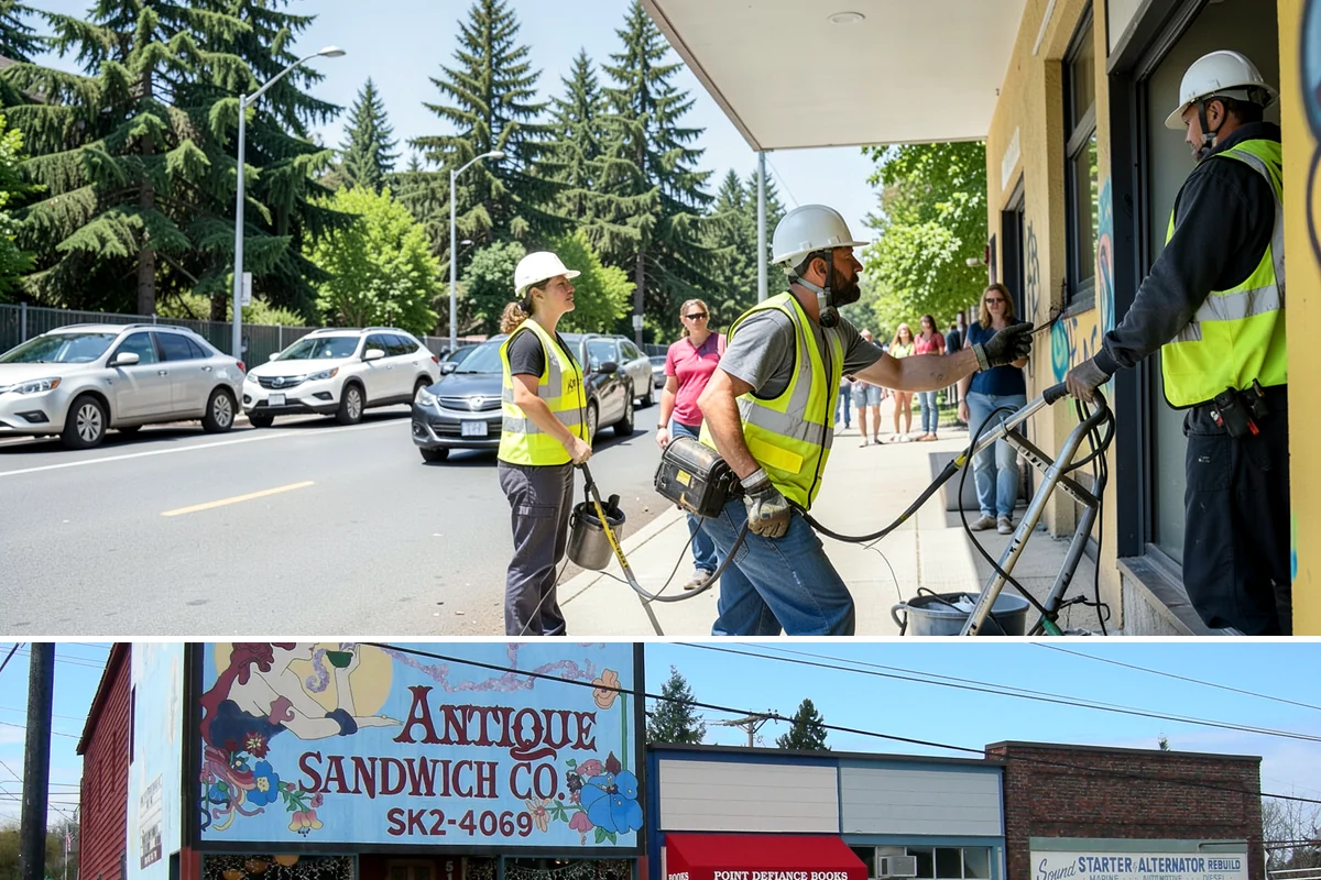 Facilities Maintenance in Ruston, Pierce County, WA - Year-round coverage shifts emphasis seasonally, from winter heating checks to summer envelope and grounds work.