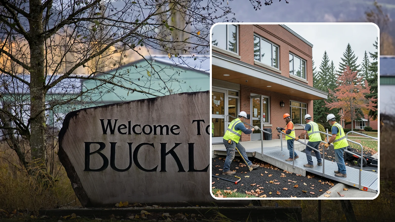 Facility ADA Upgrades in Buckley, Pierce County, WA - Facility accessibility upgrades that bring public buildings into ADA and barrier-code conformance.