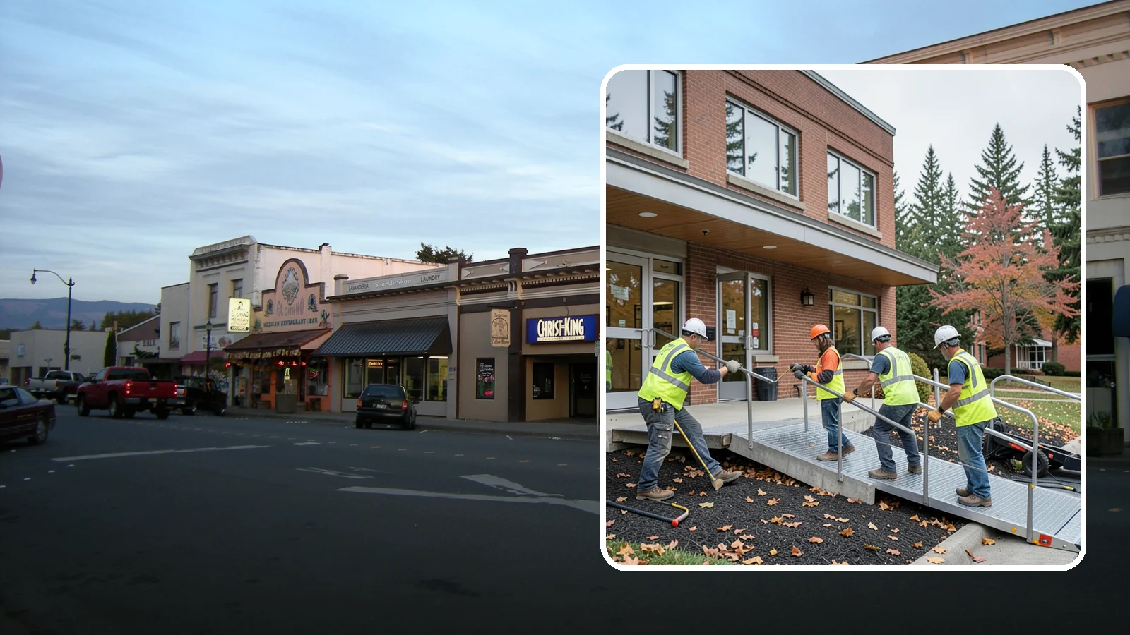 Facility ADA Upgrades in Burlington, Skagit County, WA - Facility accessibility upgrades that bring public buildings into ADA and barrier-code conformance.