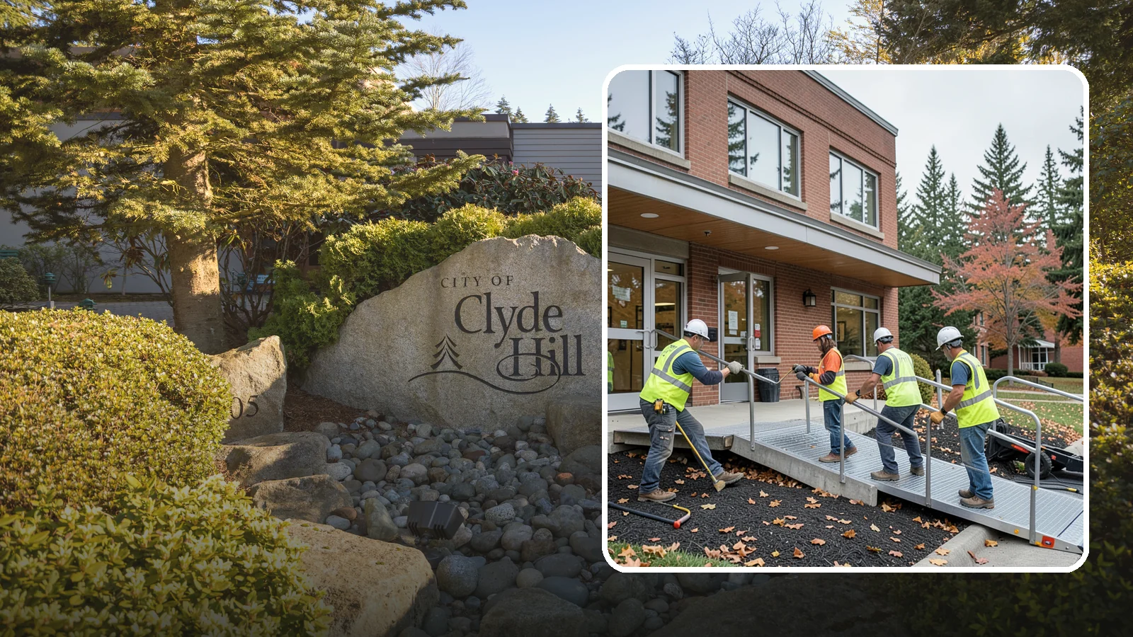 Facility ADA Upgrades in Clyde Hill, King County, WA - Facility accessibility upgrades that bring public buildings into ADA and barrier-code conformance.