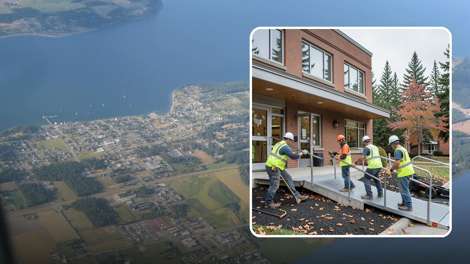 Facility ADA Upgrades in Coupeville, Island County, WA - Facility accessibility upgrades that bring public buildings into ADA and barrier-code conformance.