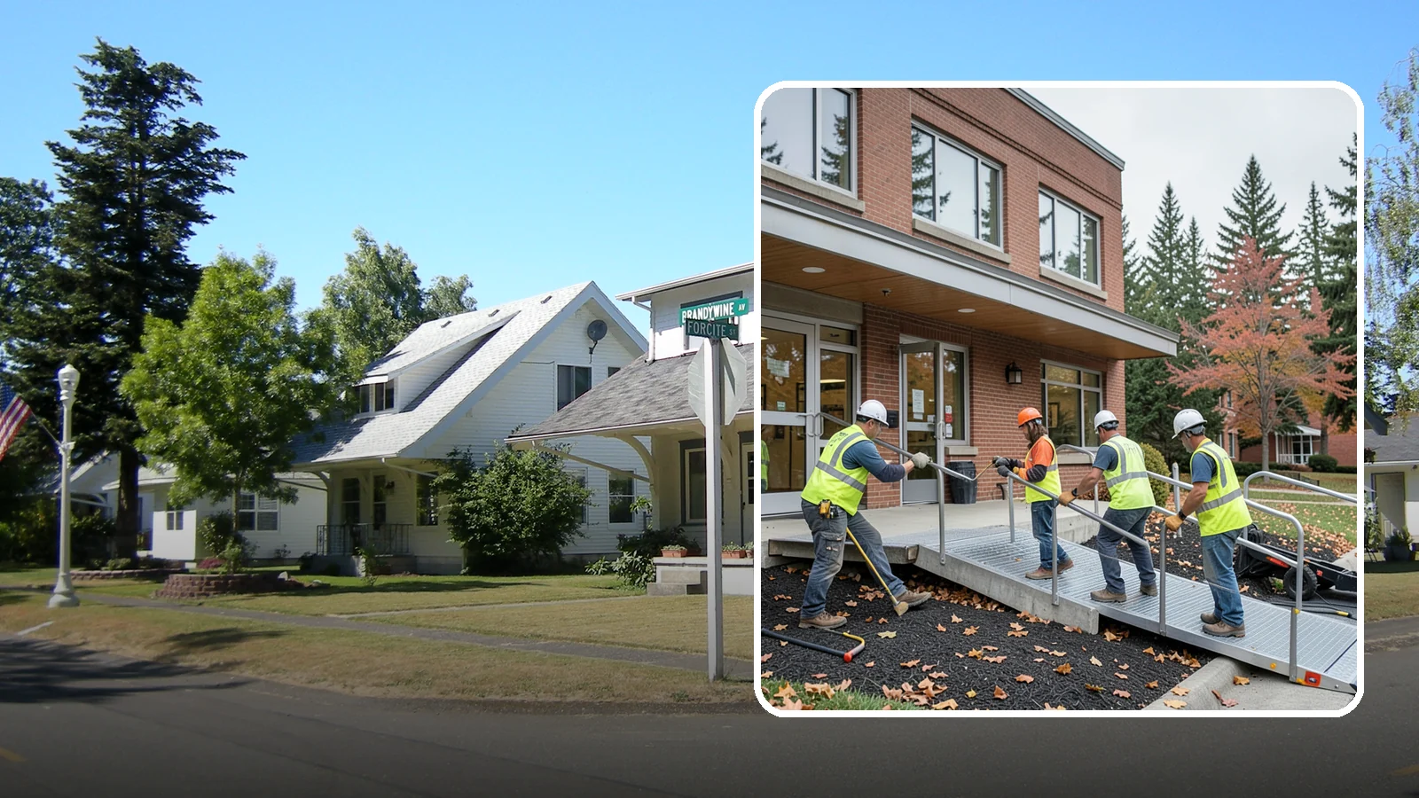 Facility ADA Upgrades in DuPont, Pierce County, WA - Facility accessibility upgrades that bring public buildings into ADA and barrier-code conformance.
