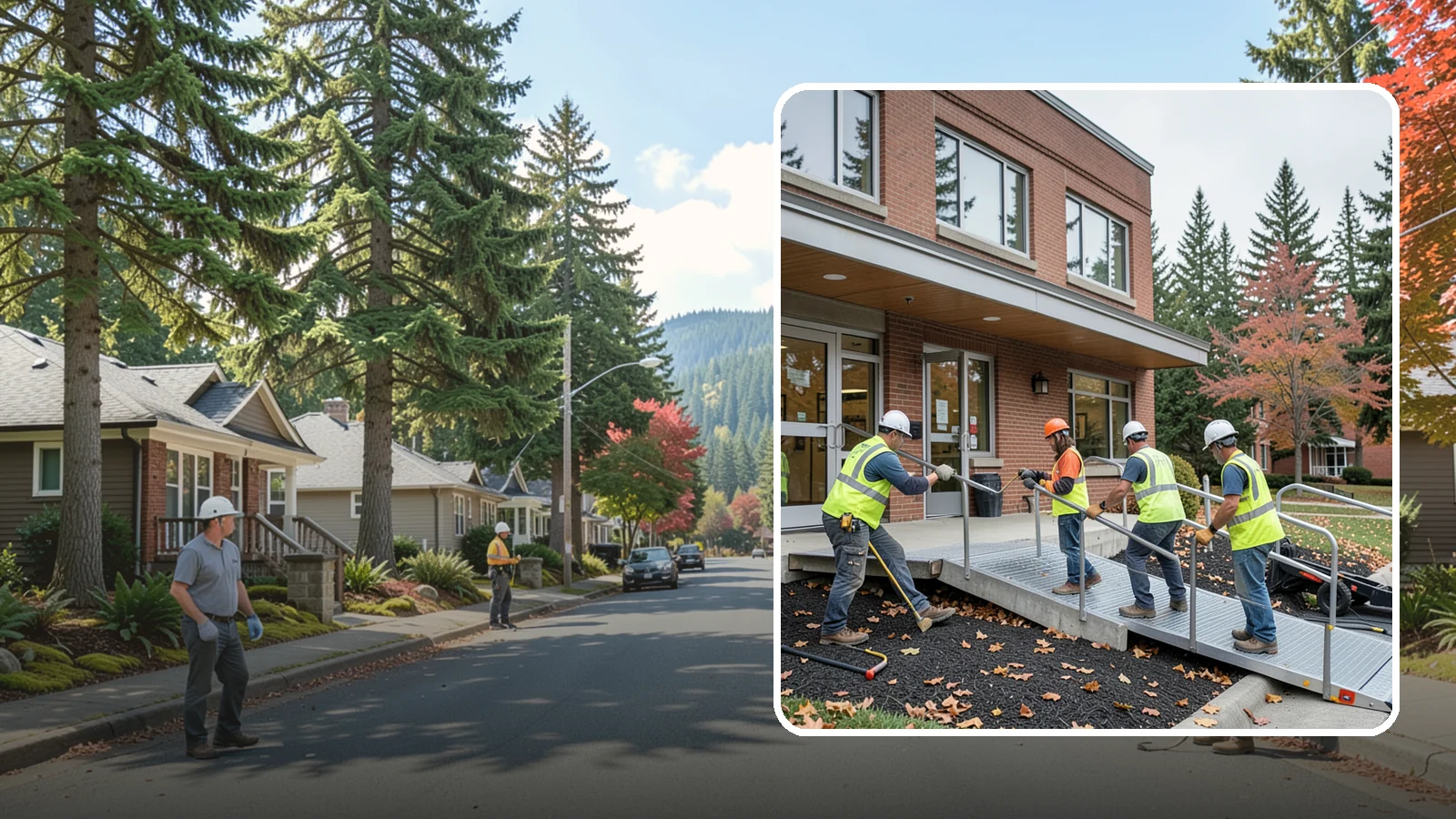 Facility ADA Upgrades in Hunts Point, King County, WA - Facility accessibility upgrades that bring public buildings into ADA and barrier-code conformance.