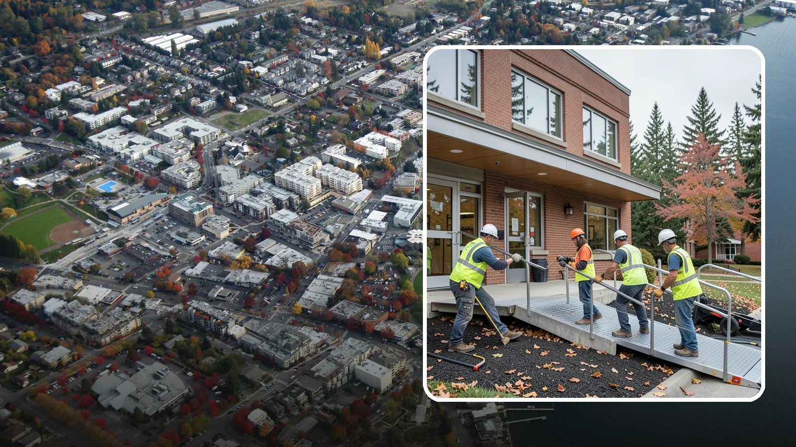 Facility ADA Upgrades in Kirkland, King County, WA - Facility accessibility upgrades that bring public buildings into ADA and barrier-code conformance.