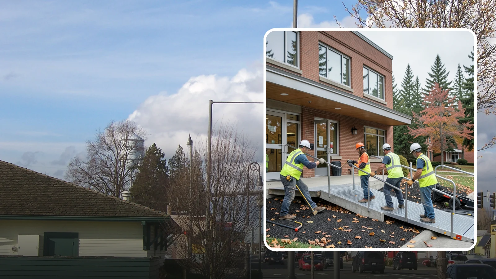 Facility ADA Upgrades in Marysville, Snohomish County, WA - Facility accessibility upgrades that bring public buildings into ADA and barrier-code conformance.
