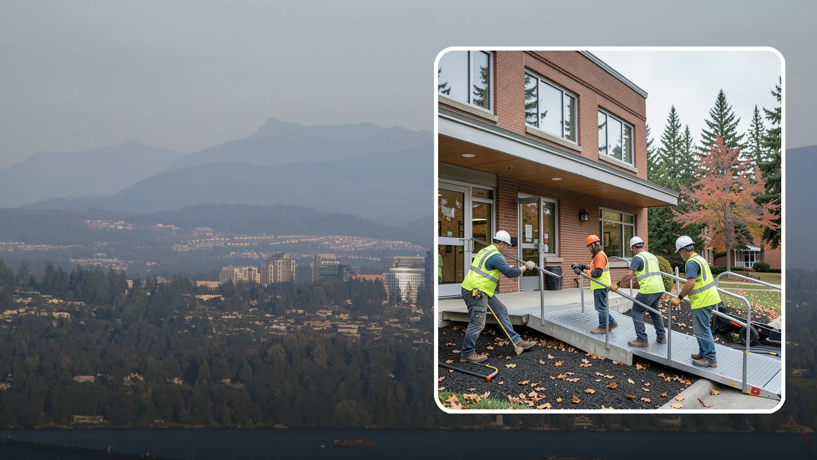 Facility ADA Upgrades in Medina, King County, WA - Facility accessibility upgrades that bring public buildings into ADA and barrier-code conformance.