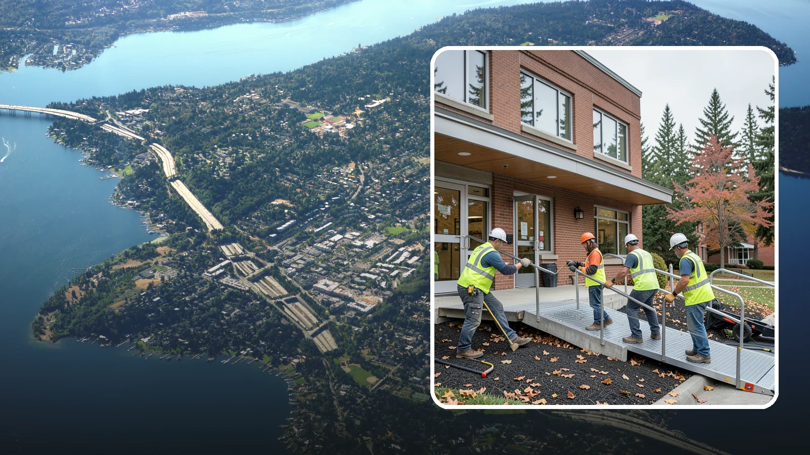 Facility ADA Upgrades in Mercer Island, King County, WA - Facility accessibility upgrades that bring public buildings into ADA and barrier-code conformance.