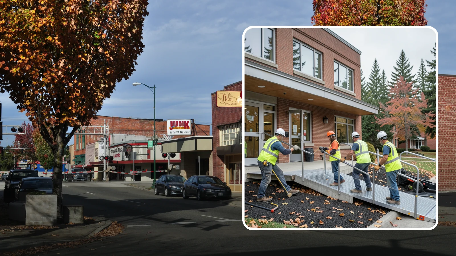 Facility ADA Upgrades in Puyallup, Pierce County, WA - Facility accessibility upgrades that bring public buildings into ADA and barrier-code conformance.