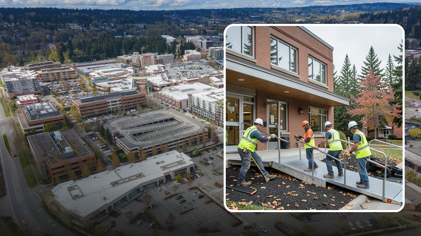 Facility ADA Upgrades in Redmond, King County, WA - Facility accessibility upgrades that bring public buildings into ADA and barrier-code conformance.