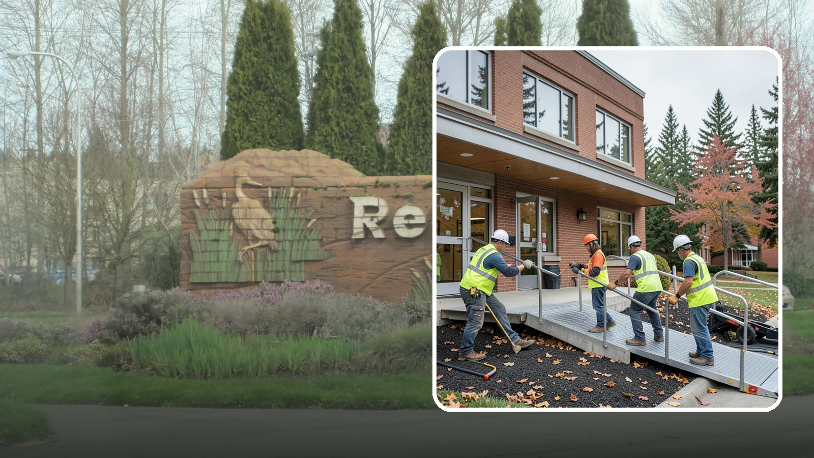 Facility ADA Upgrades in Renton, King County, WA - Facility accessibility upgrades that bring public buildings into ADA and barrier-code conformance.