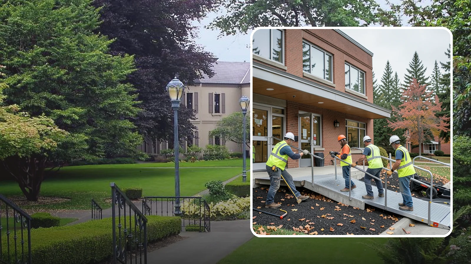 Facility ADA Upgrades in Woodinville, King County, WA - Facility accessibility upgrades that bring public buildings into ADA and barrier-code conformance.