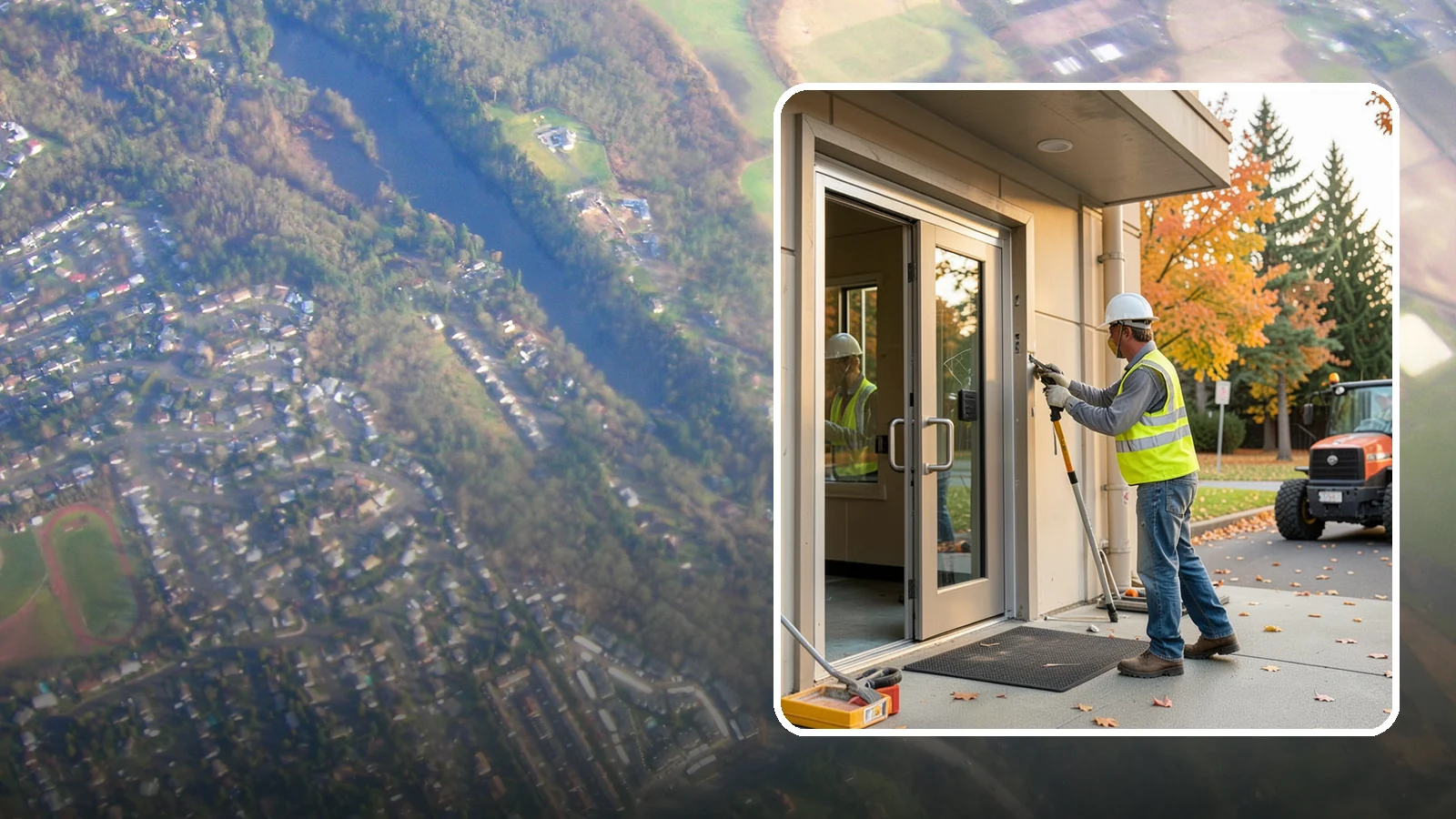 Facility Door Replacement in Algona, King County, WA - Commercial door and hardware replacement for public entrances, service doors, and interior openings.