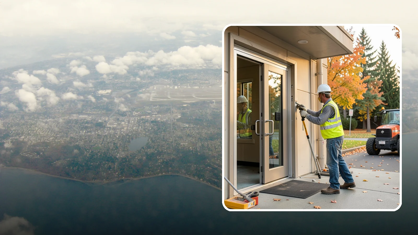 Facility Door Replacement in Burien, King County, WA - Commercial door and hardware replacement for public entrances, service doors, and interior openings.