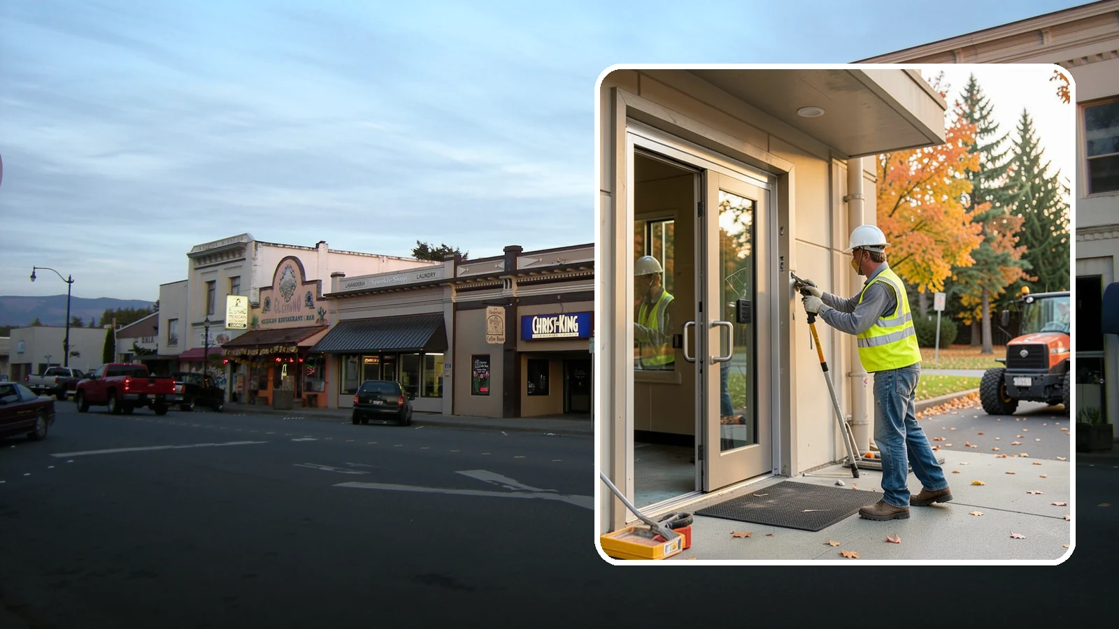 Facility Door Replacement in Burlington, Skagit County, WA - Commercial door and hardware replacement for public entrances, service doors, and interior openings.