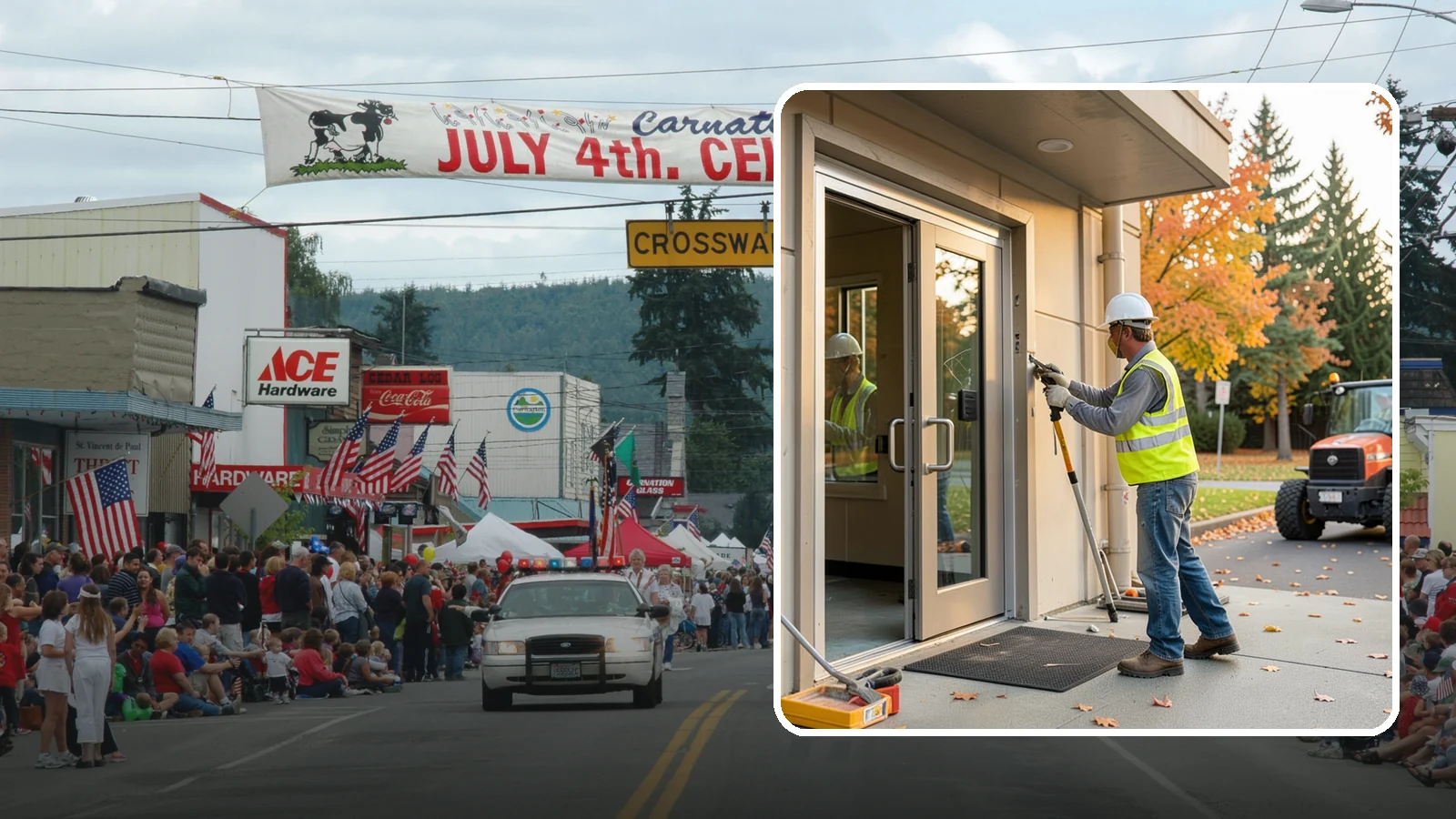 Facility Door Replacement in Carnation, King County, WA - Commercial door and hardware replacement for public entrances, service doors, and interior openings.