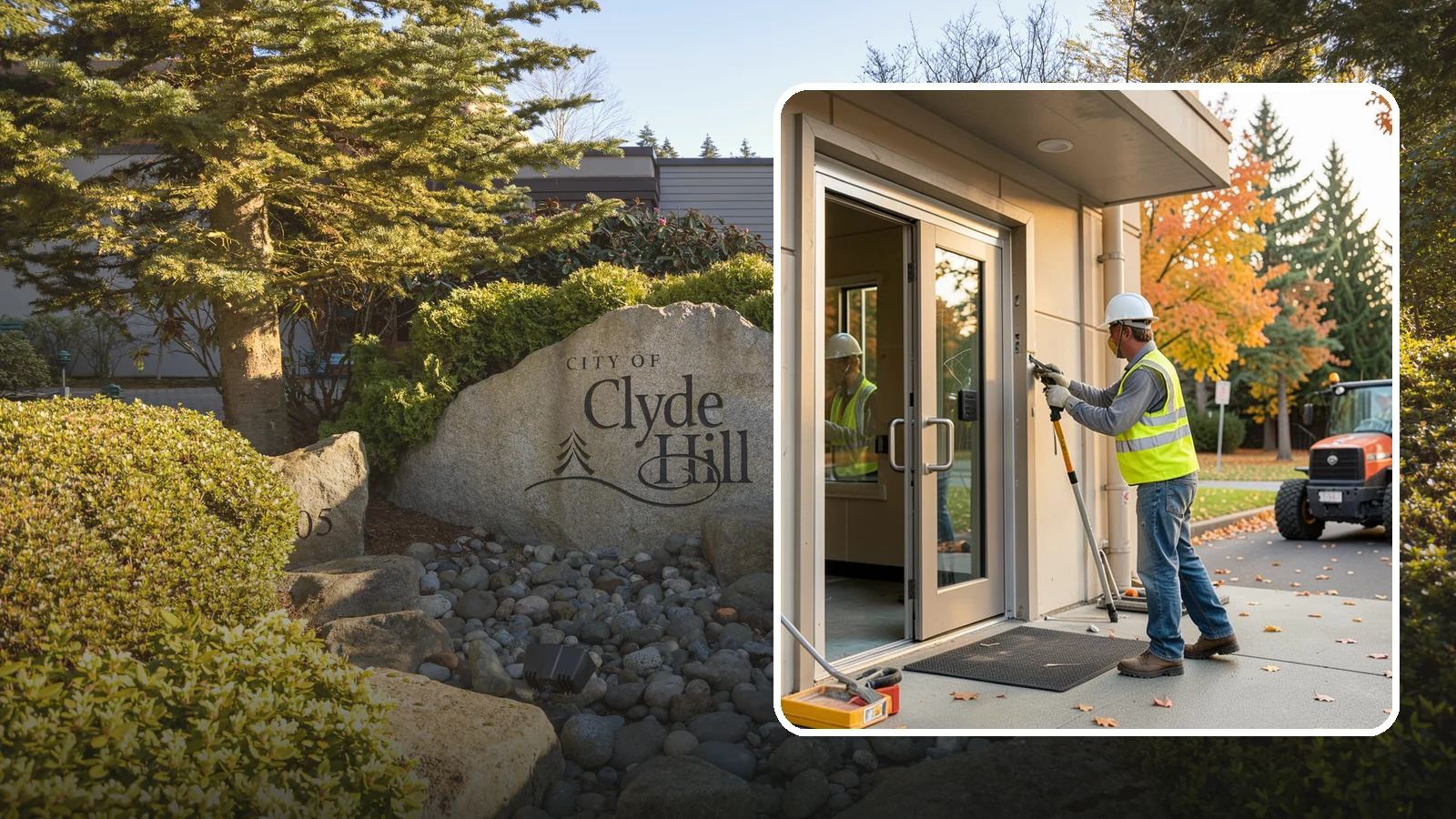 Facility Door Replacement in Clyde Hill, King County, WA - Commercial door and hardware replacement for public entrances, service doors, and interior openings.
