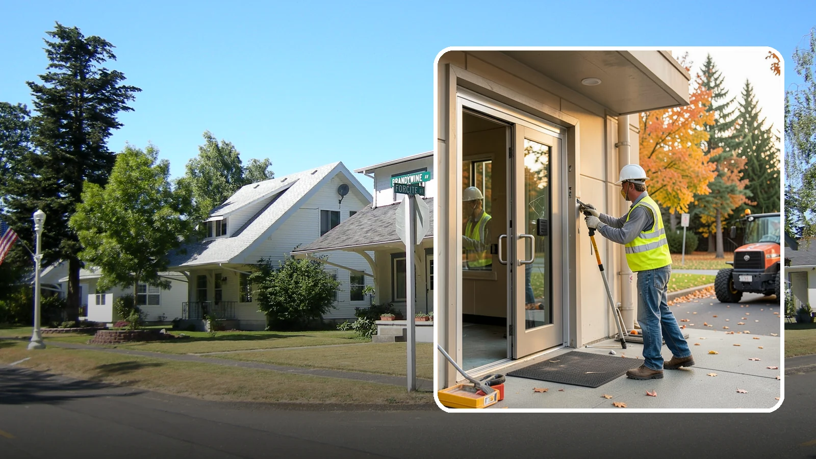 Facility Door Replacement in DuPont, Pierce County, WA - Commercial door and hardware replacement for public entrances, service doors, and interior openings.