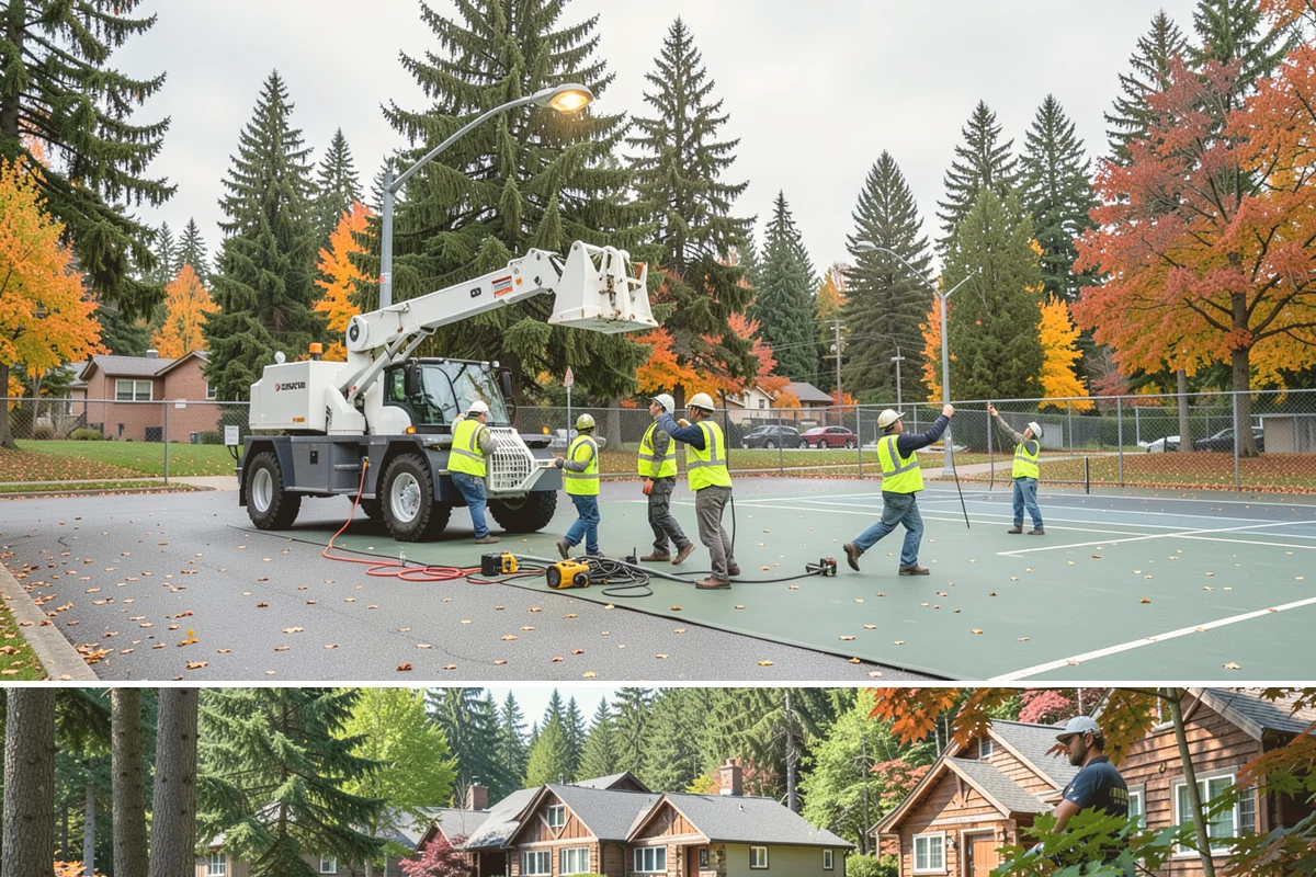 Facility Door Replacement in Edgewood, Pierce County, WA - Door replacement runs year-round, with exterior openings favored in dry weather to protect the interior during the swap.