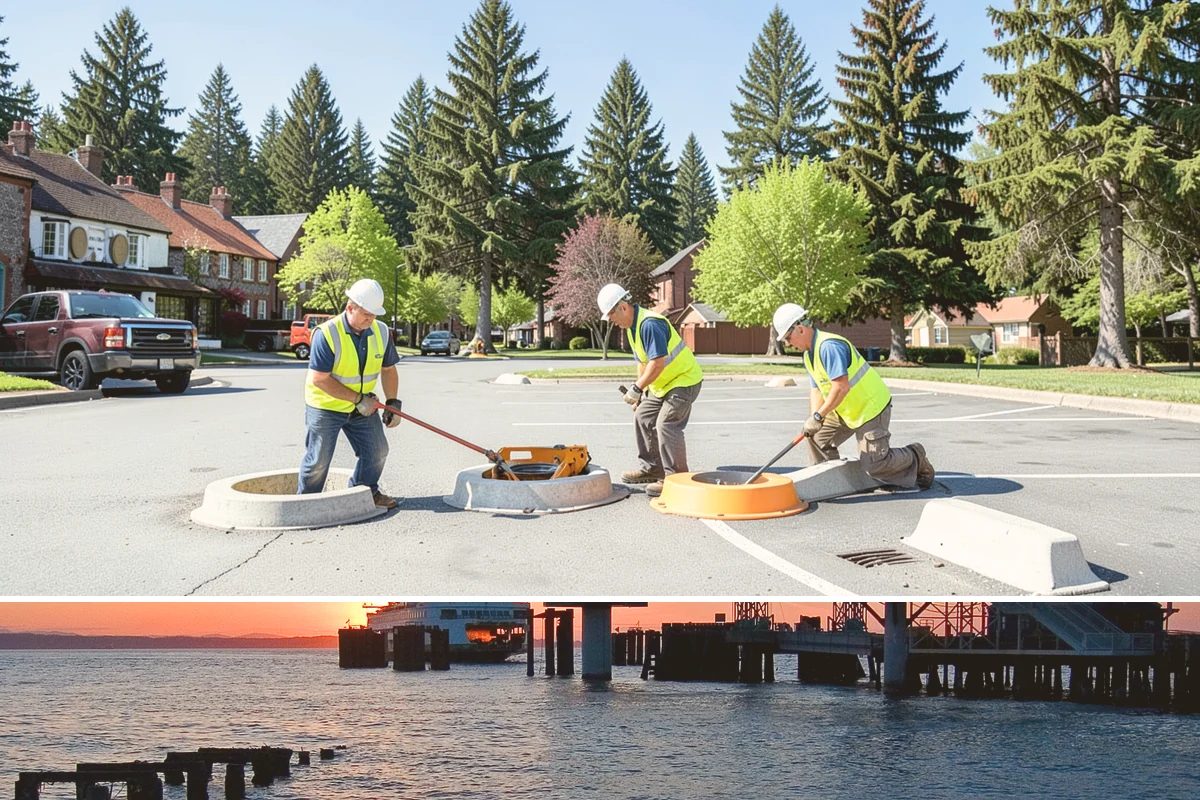 Facility Door Replacement in Edmonds, Snohomish County, WA - Door replacement runs year-round, with exterior openings favored in dry weather to protect the interior during the swap.