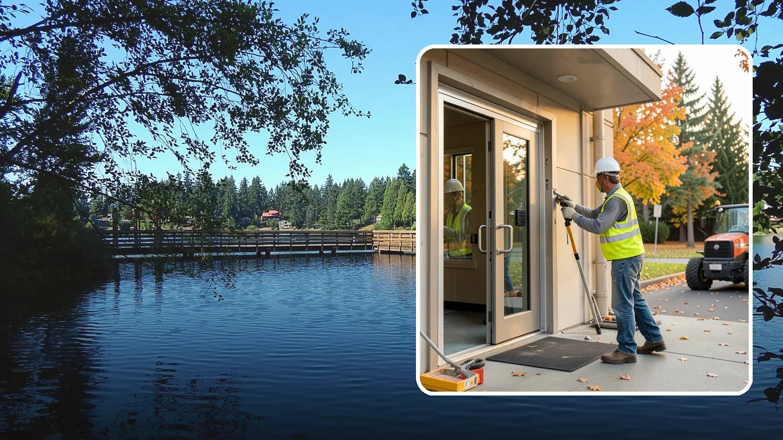 Facility Door Replacement in Federal Way, King County, WA - Commercial door and hardware replacement for public entrances, service doors, and interior openings.