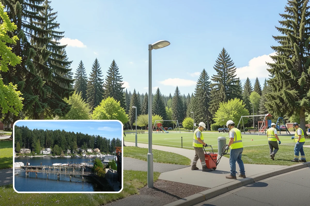 Facility Door Replacement in Gig Harbor, Pierce County, WA - Doors set plumb to latch and close reliably