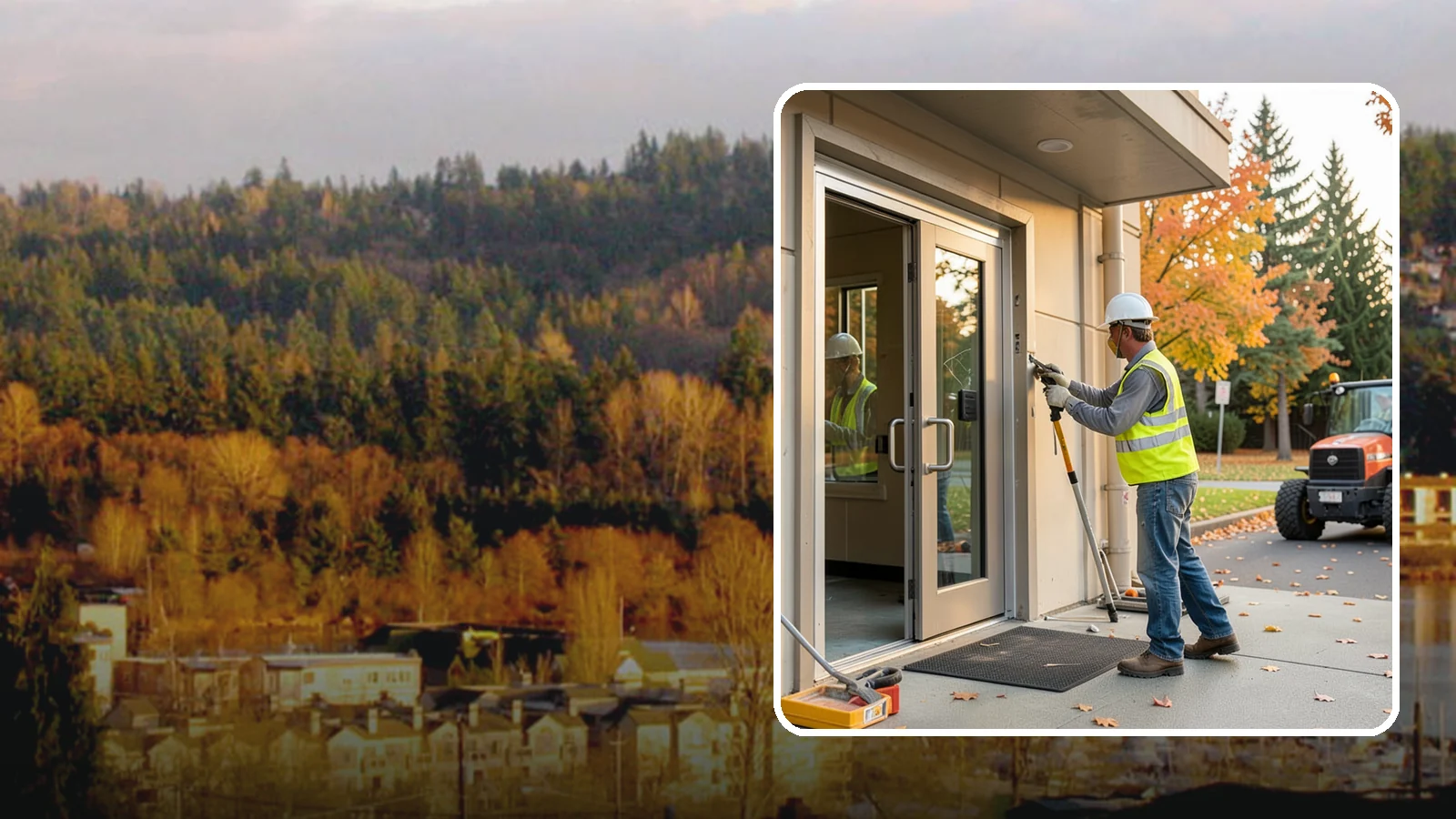 Facility Door Replacement in Kenmore, King County, WA - Commercial door and hardware replacement for public entrances, service doors, and interior openings.