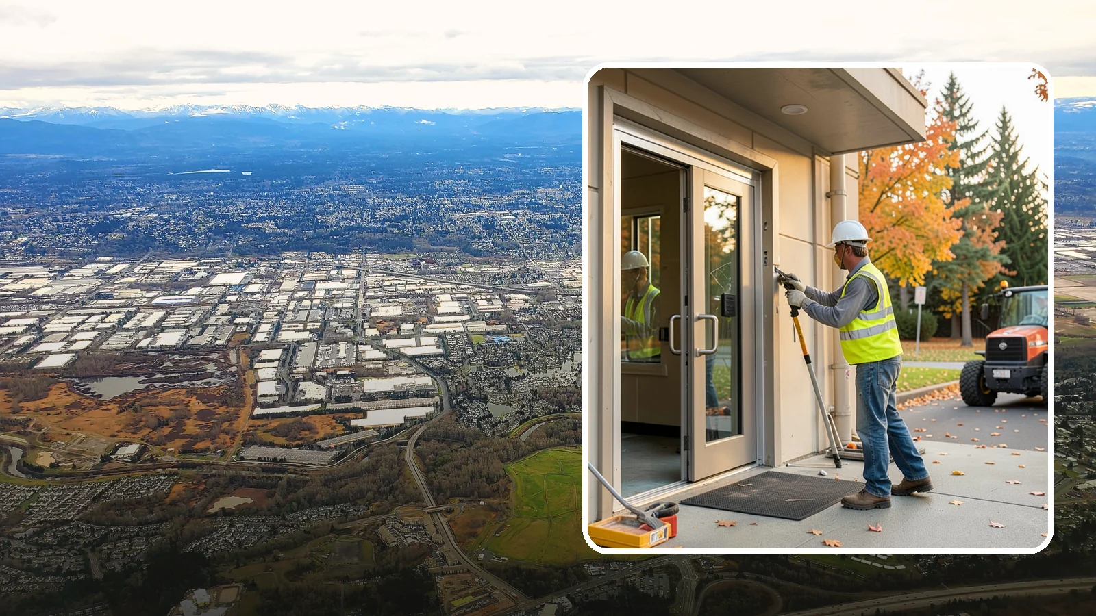 Facility Door Replacement in Kent, King County, WA - Commercial door and hardware replacement for public entrances, service doors, and interior openings.