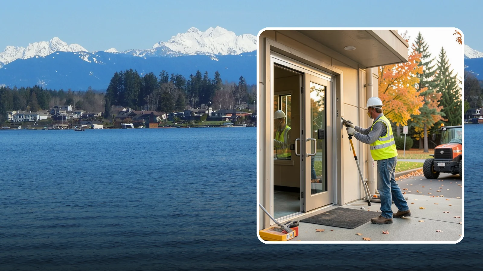 Facility Door Replacement in Lake Stevens, Snohomish County, WA - Commercial door and hardware replacement for public entrances, service doors, and interior openings.